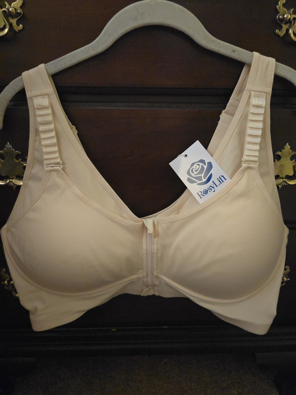 Two Front-Zip Comfort Bra - Nude & Black
